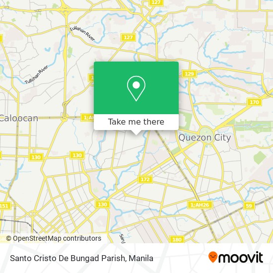 Santo Cristo De Bungad Parish map