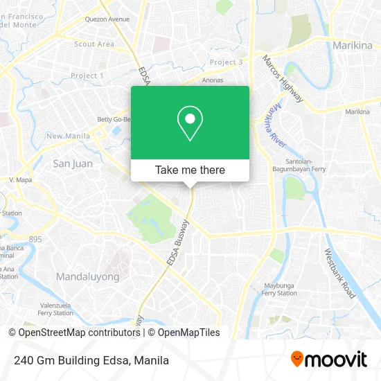 240 Gm Building Edsa map
