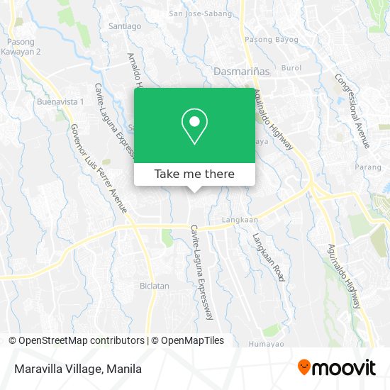 Maravilla Village map