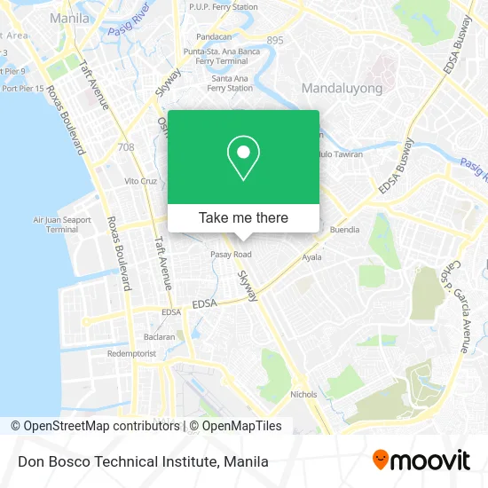 Don Bosco Technical Institute map