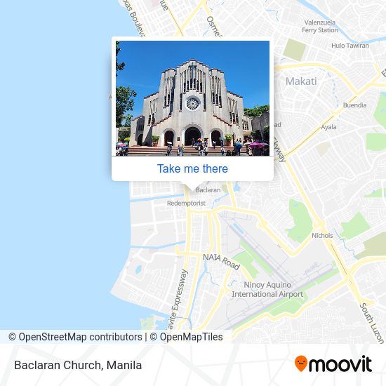 Baclaran Church map