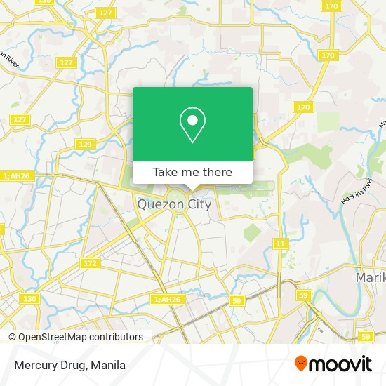 Mercury Drug map