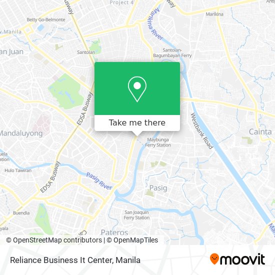 Reliance Business It Center map