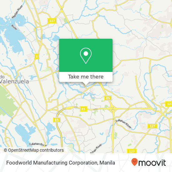 Foodworld Manufacturing Corporation map