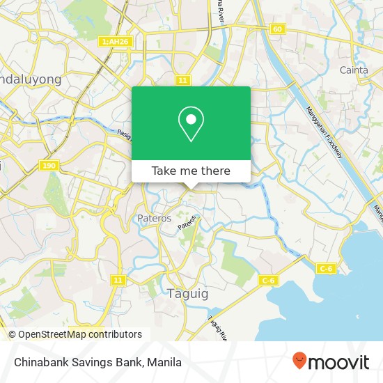 Chinabank Savings Bank map