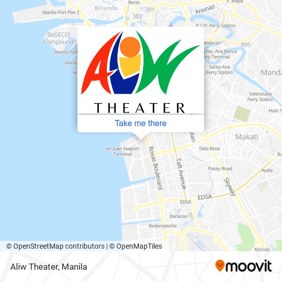 Aliw Theater map