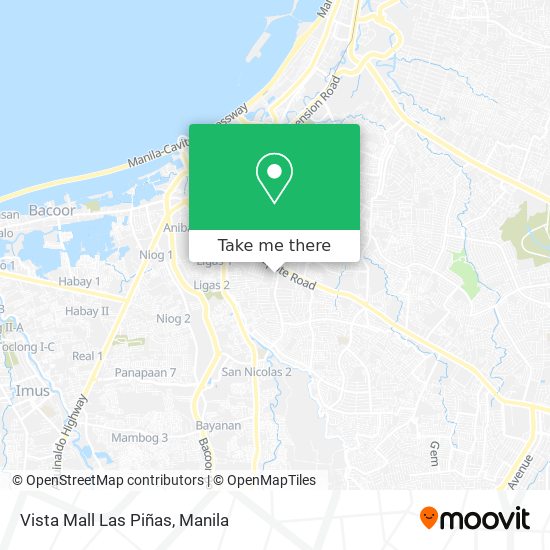 Vista Mall Las Piñas map