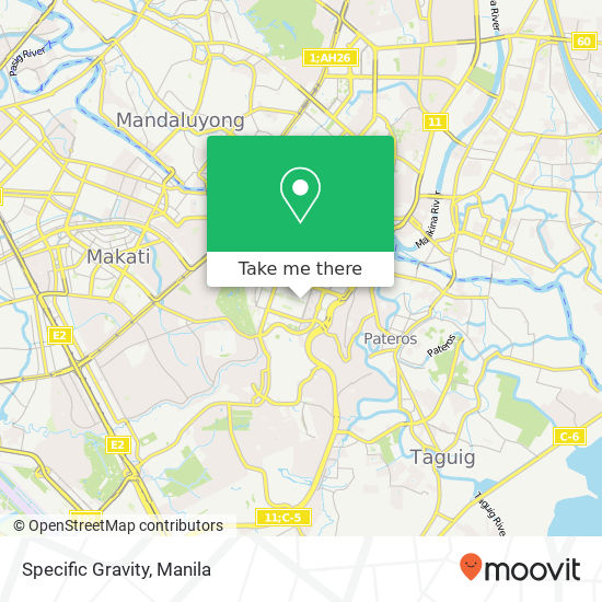 Specific Gravity map