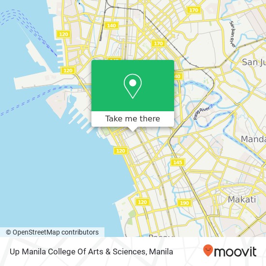 Up Manila College Of Arts & Sciences map