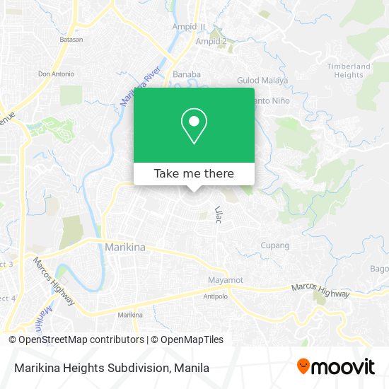 Marikina Heights Subdivision map