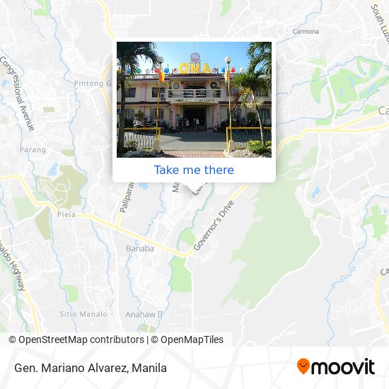 Gen. Mariano Alvarez map