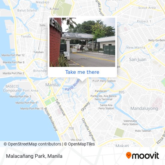 Malacañang Park map