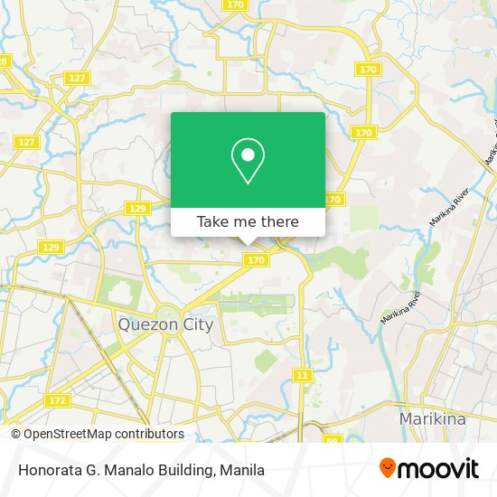 Honorata G. Manalo Building map
