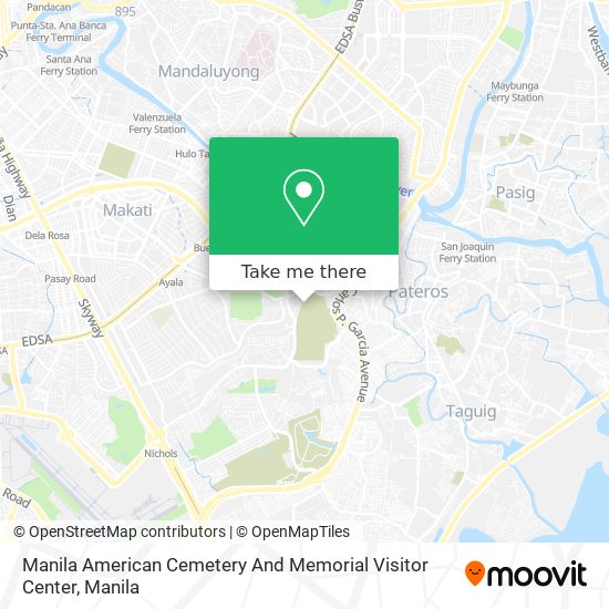 Manila American Cemetery And Memorial Visitor Center map