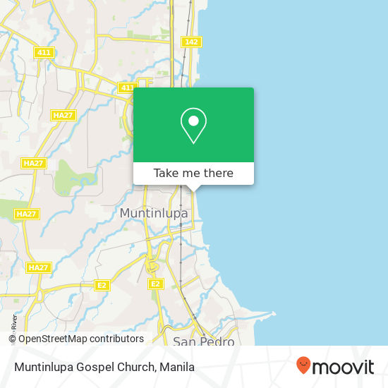 Muntinlupa Gospel Church map