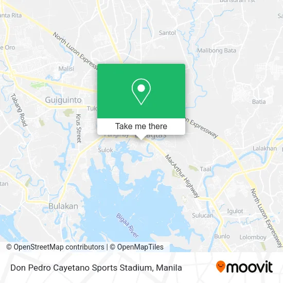 Don Pedro Cayetano Sports Stadium map