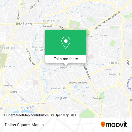 Dallas Square map