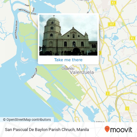 San Pascual De Baylon Parish Chruch map