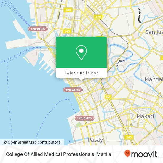 College Of Allied Medical Professionals map
