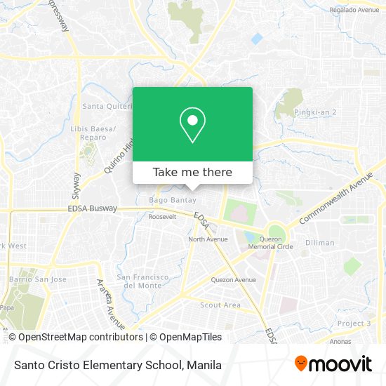 Santo Cristo Elementary School map