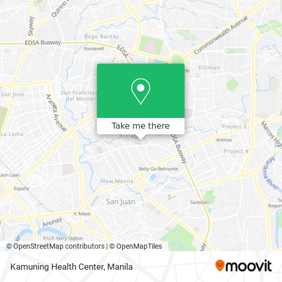 Kamuning Health Center map