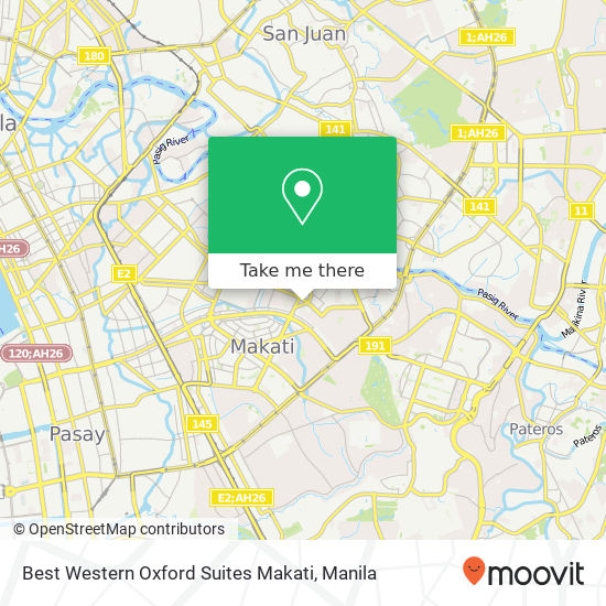 Best Western Oxford Suites Makati map