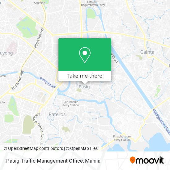 Pasig Traffic Management Office map