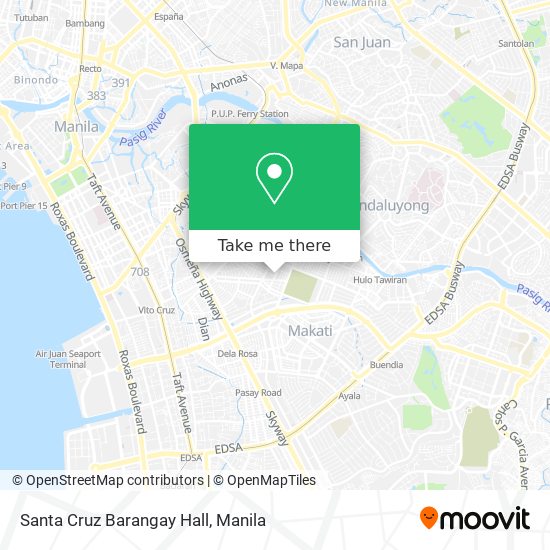 Santa Cruz Barangay Hall map