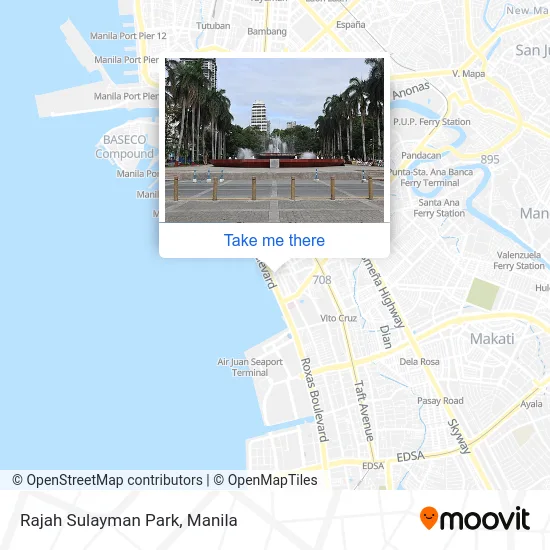 Rajah Sulayman Park map