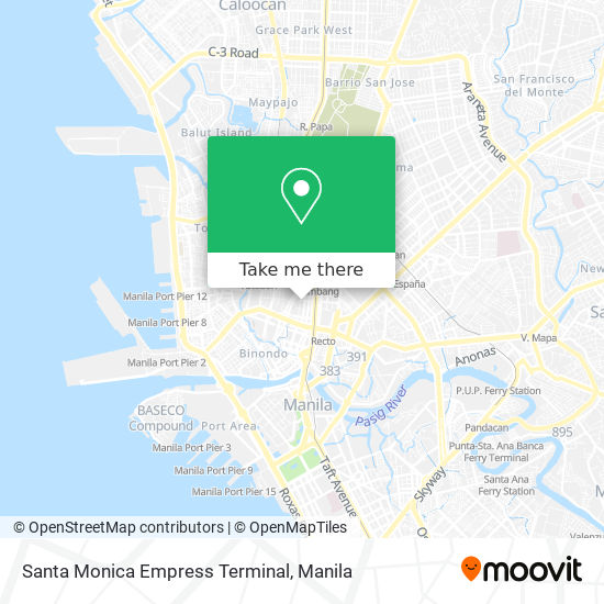 Santa Monica Empress Terminal map