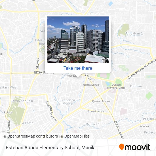 Esteban Abada Elementary School map