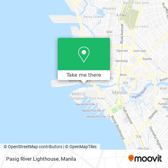 Pasig River Lighthouse map