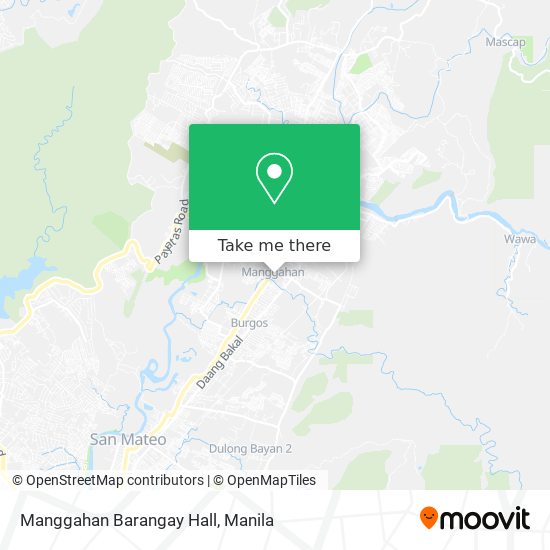 Manggahan Barangay Hall map