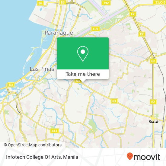 Infotech College Of Arts map