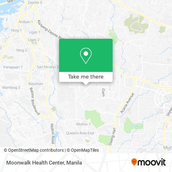 Moonwalk Health Center map