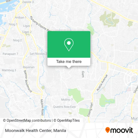 Moonwalk Health Center map