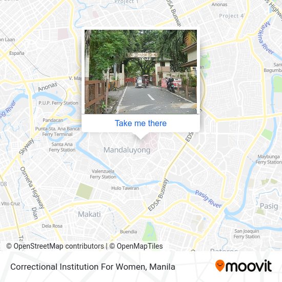 Correctional Institution For Women map