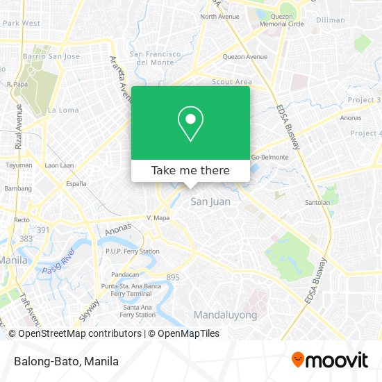 Balong-Bato map