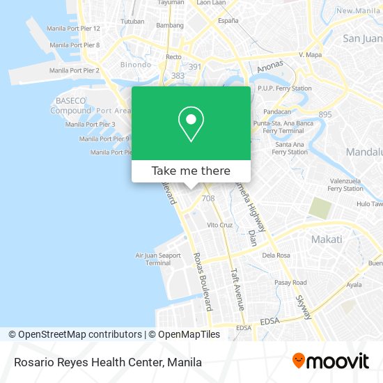 Rosario Reyes Health Center map