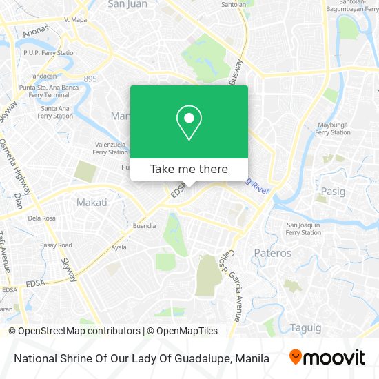 National Shrine Of Our Lady Of Guadalupe map