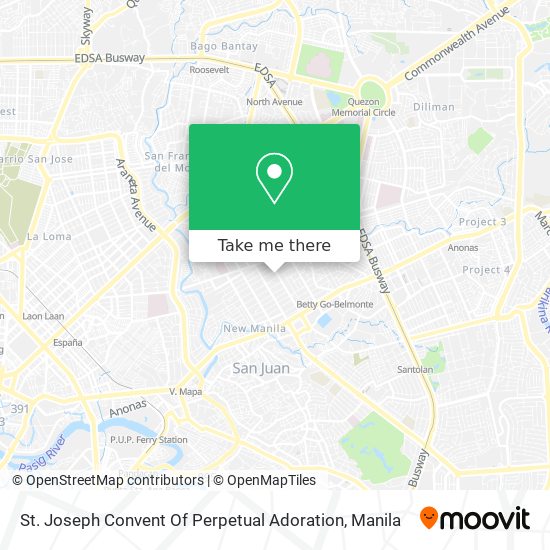 St. Joseph Convent Of Perpetual Adoration map