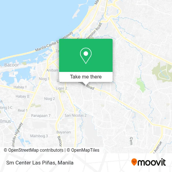Sm Center Las Piñas map