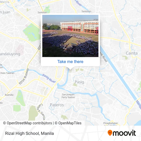Rizal High School map