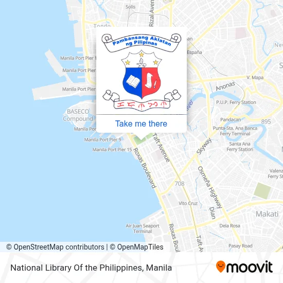National Library Of the Philippines map