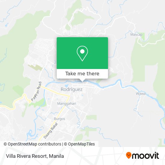 Villa Rivera Resort map