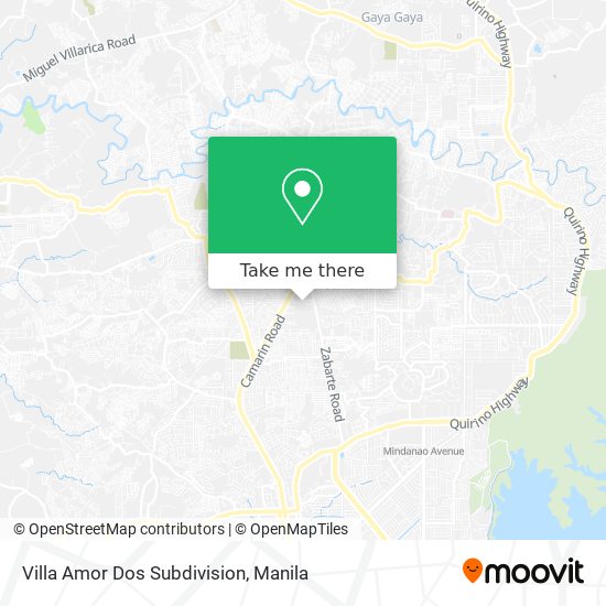 Villa Amor Dos Subdivision map