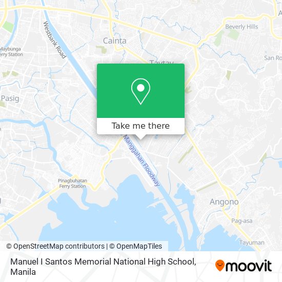 Manuel I Santos Memorial National High School map