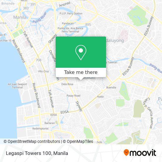 Legaspi Towers 100 map
