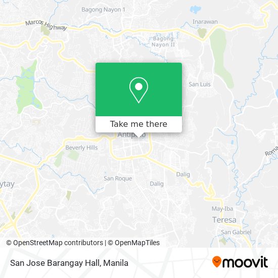 San Jose Barangay Hall map