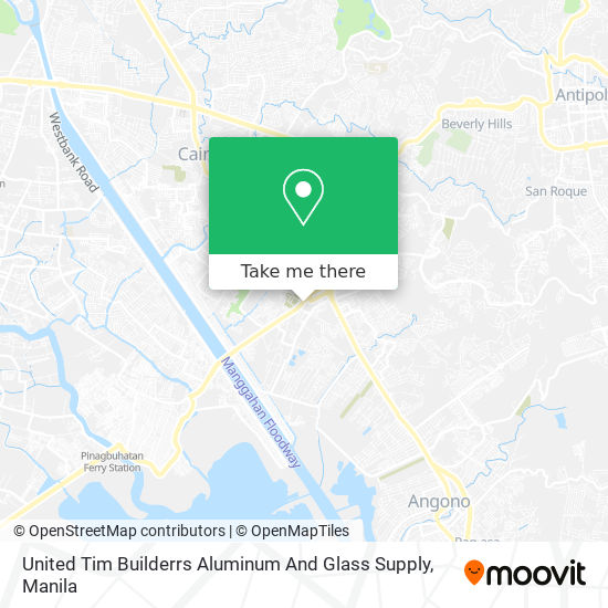 United Tim Builderrs Aluminum And Glass Supply map